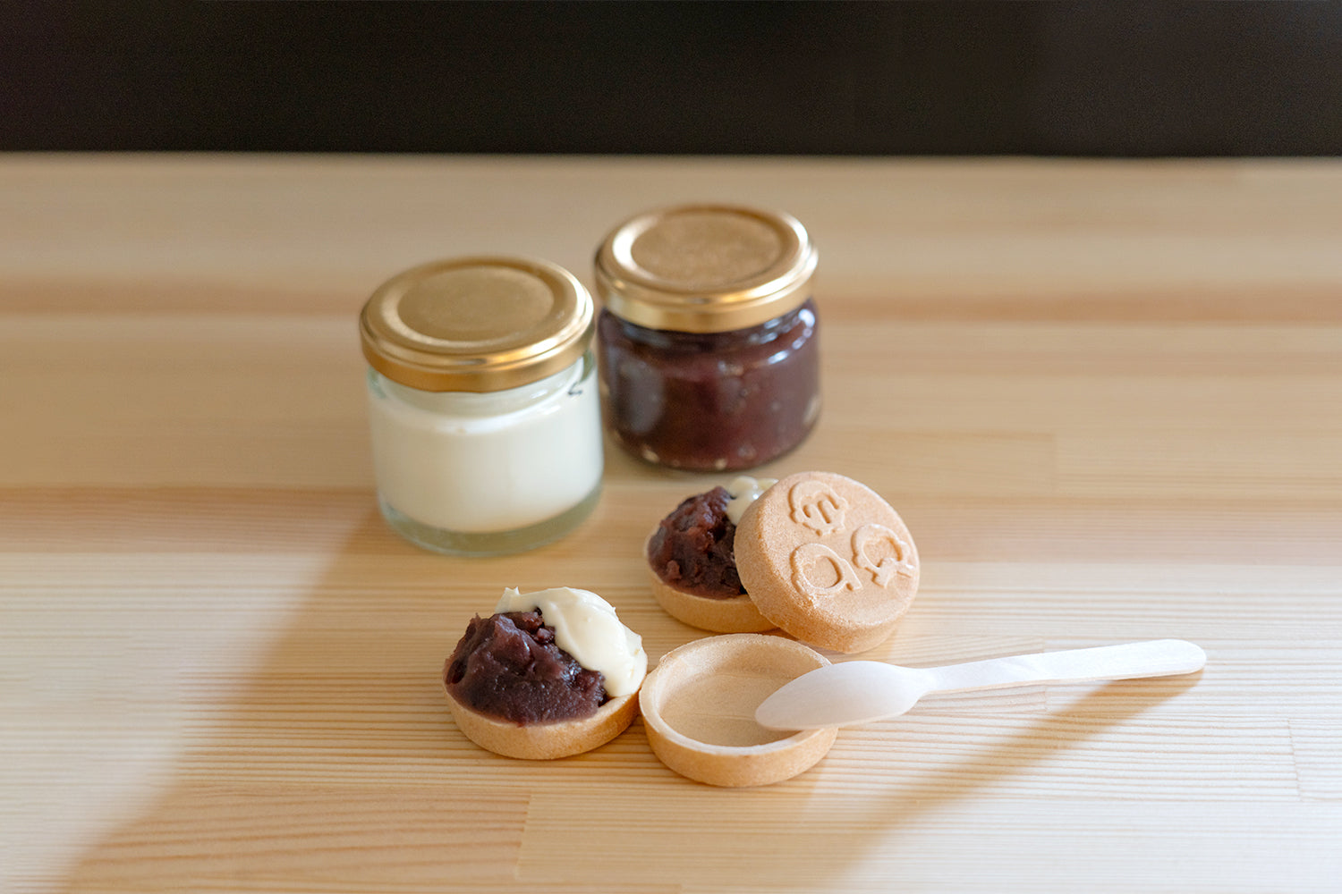 オンライン・店頭で購入可能「自分で作る日光もなか ～粒あん×マスカルポーネ～」