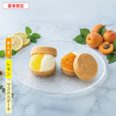 【夏季限定】自分で作る日光もなか（10個入り）～あんず・レモン×マスカルポーネ～